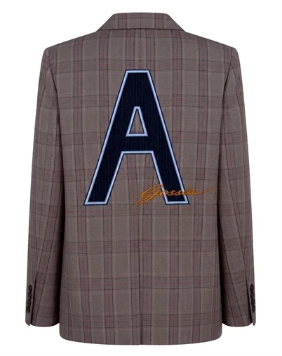 Gossia - BeatriceGO Blazer - Brown Blue Checks